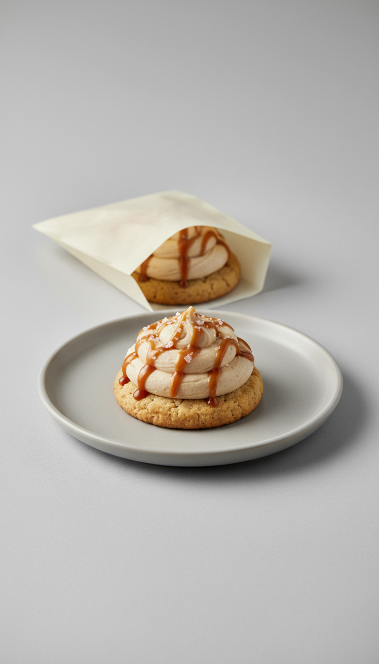 Salted Caramel Buttercream Cookie